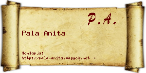 Pala Anita névjegykártya